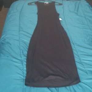 A black long maxi dress